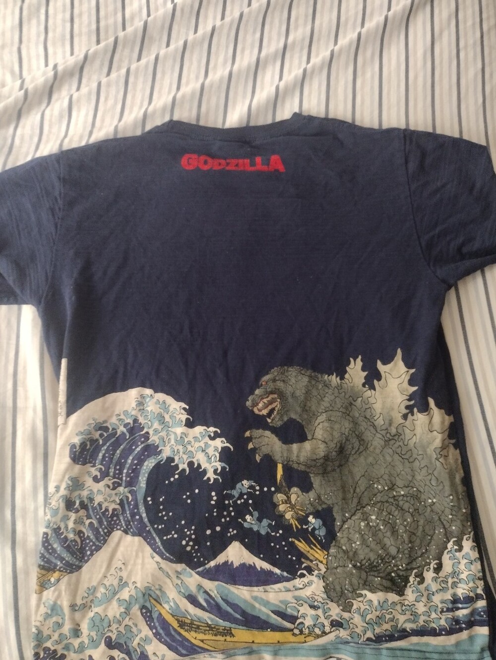 Godzilla T-shirt Large Blue